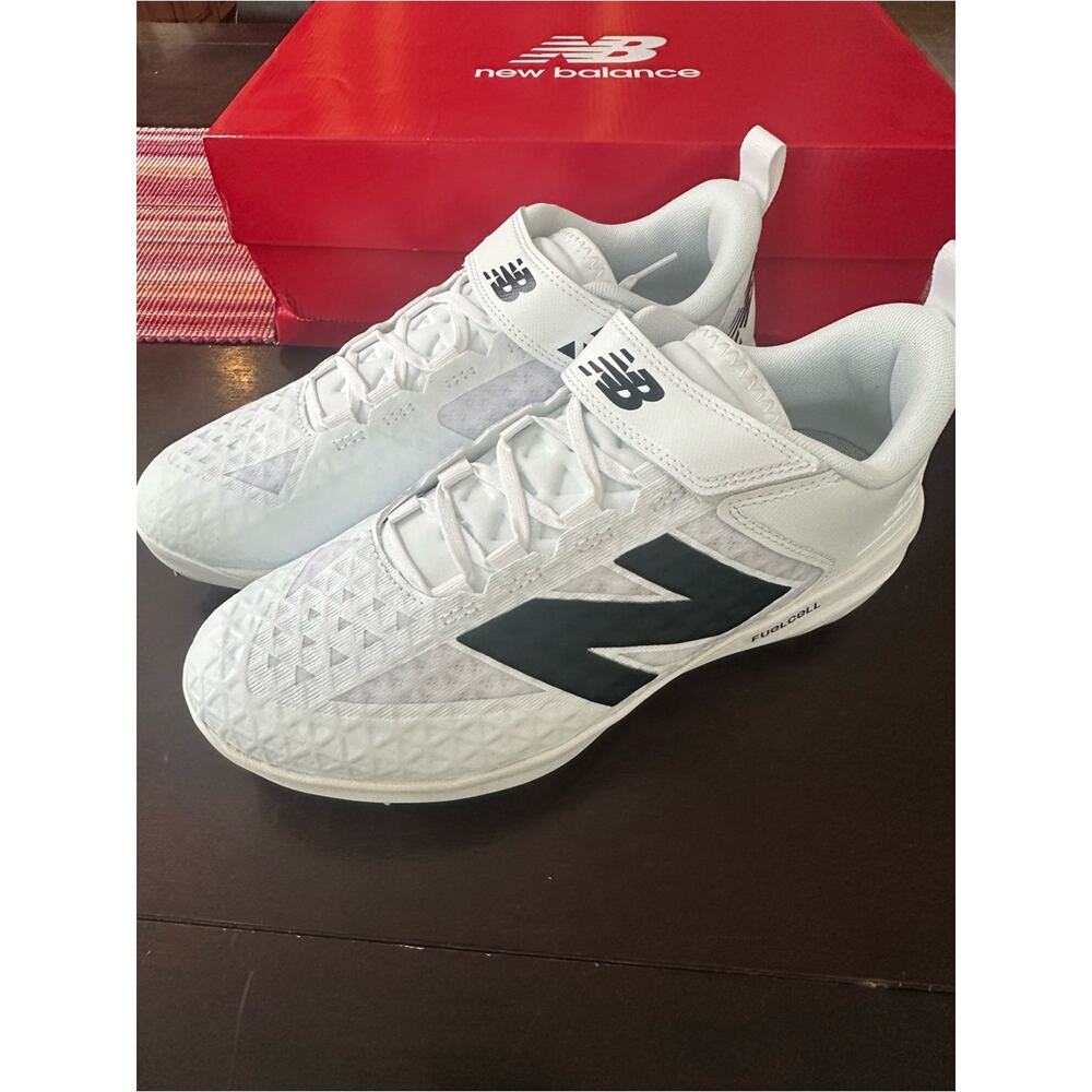 New Balance White Black Baseball Cleats - FuelCell 4040 NIB - Picture 10 of 13